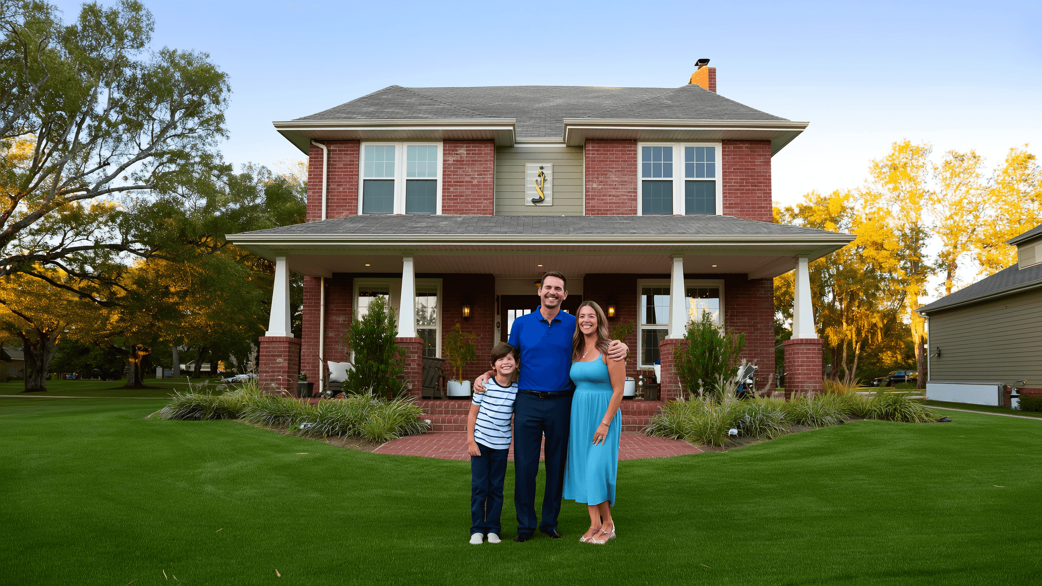Texas family enjoying a comfortable, climate-controlled home